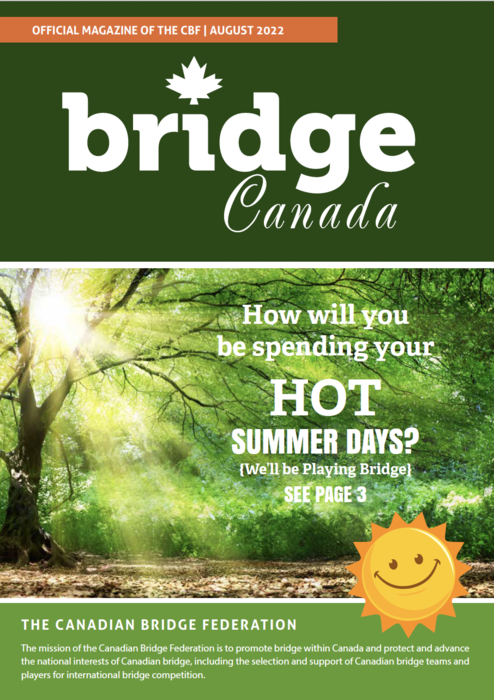 Bridge Canada August 2022 cover