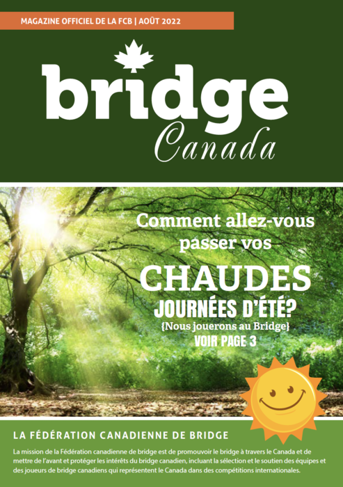 Couverture Bridge Canada Août 2022