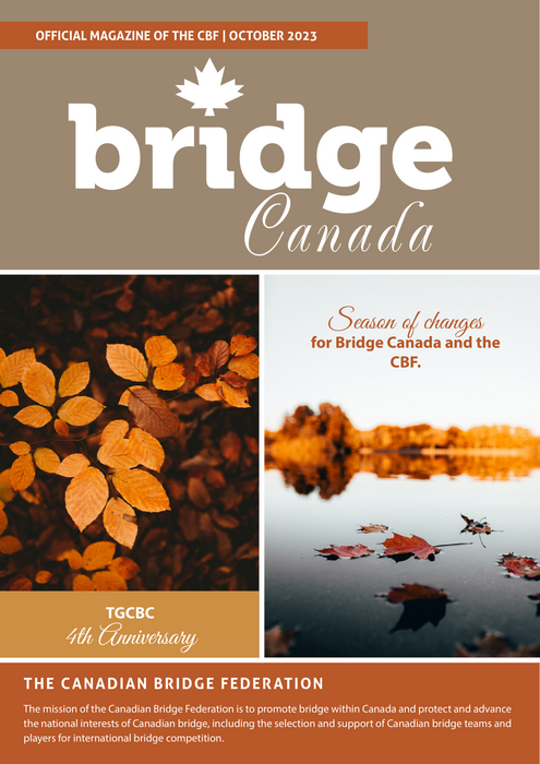 Bridge Canada October 2023 cover