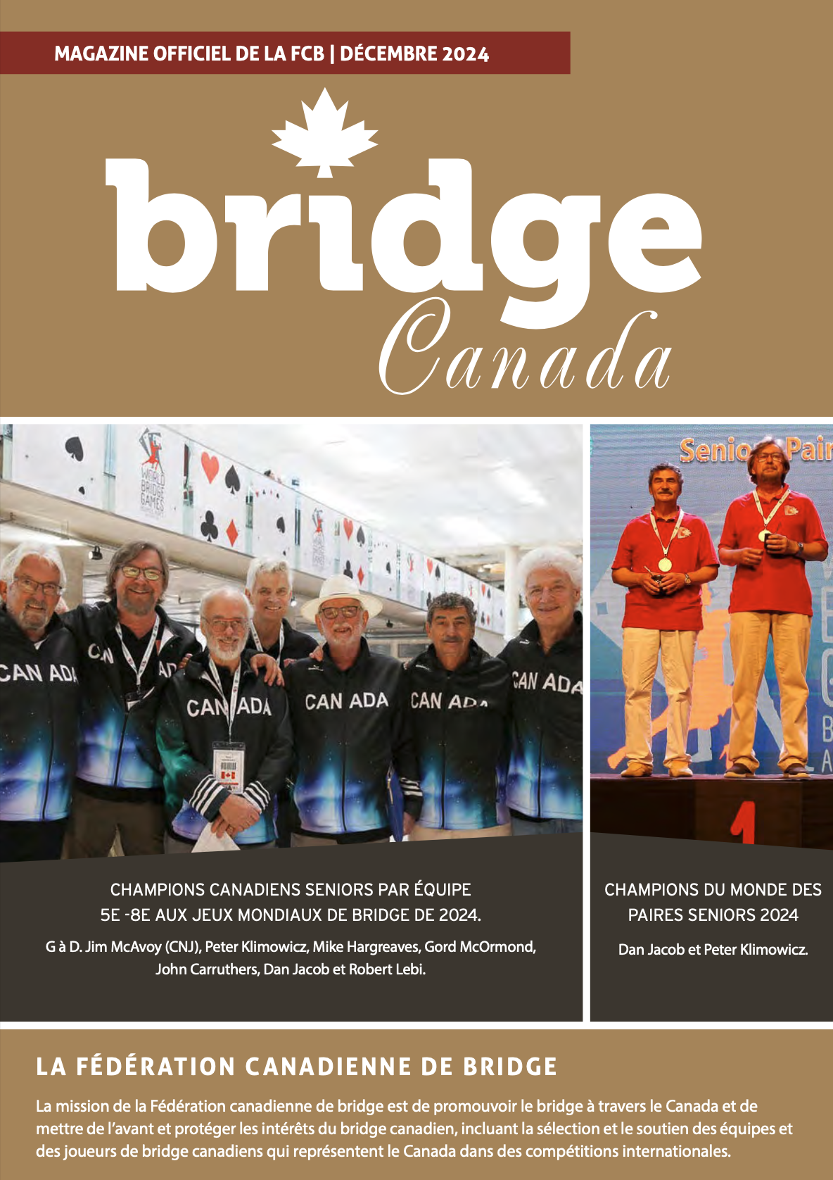 Couverture Bridge Canada Décembre 2024