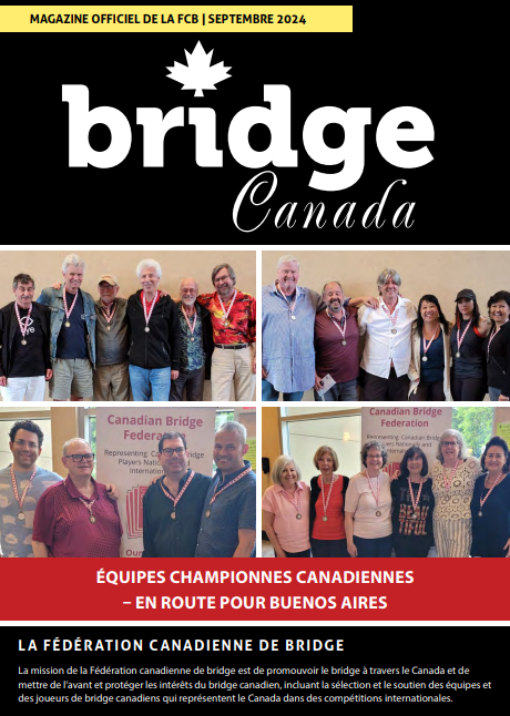 Couverture Bridge Canada Septembre 2024