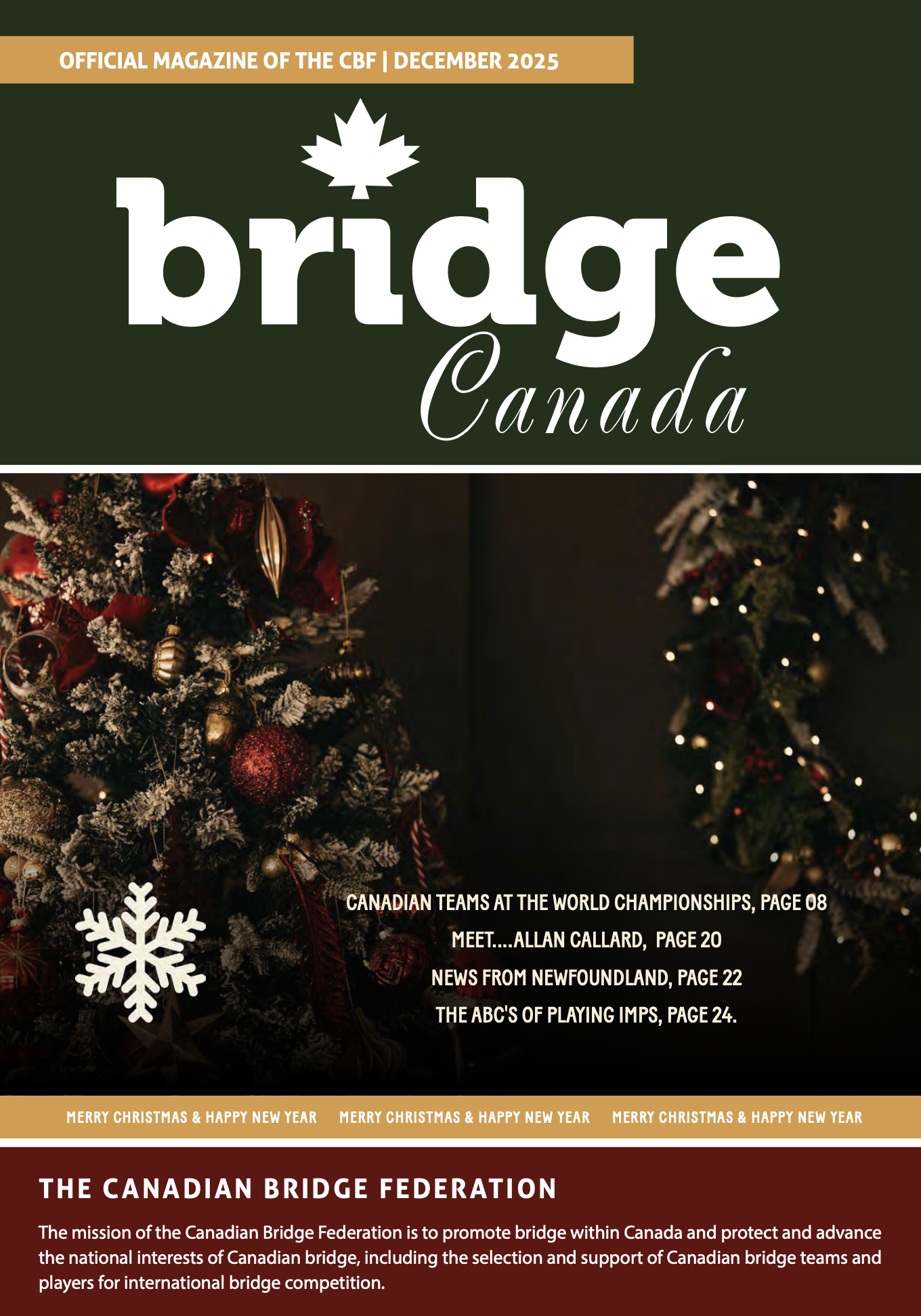 Bridge Canada December 2025 cover