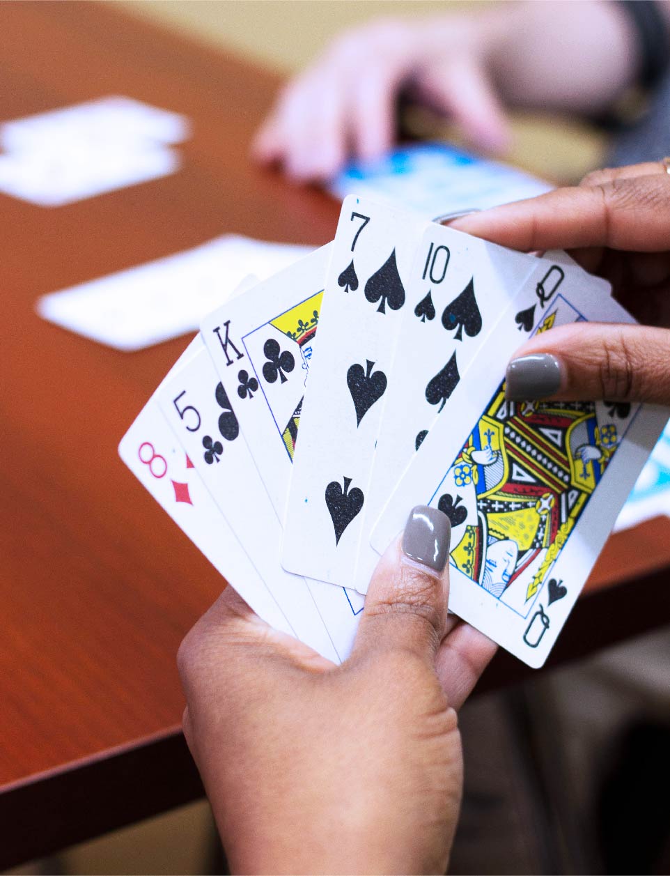 Bridge cards in motion